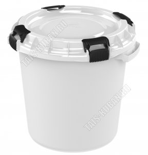 Ёмкость д/засолки 10л герметичная крыш на 4защелки (d31 h29см) (10)