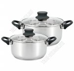 НАБОР кастрюль 2шт Polly (ф.цил 2,0/3,0л d18/20см) (6)