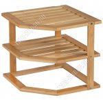 Бамбук Подставка для кухни угловая 2х ярусная (12) 