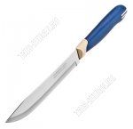 MULTICOLOR Нож 15см д/мяса,п/п 2-х комп.синяя руч.