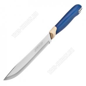 MULTICOLOR Нож 15см д/мяса,п/п 2-х комп.синяя руч. 