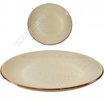 Бежевый крап Тарелка плоская d21см