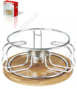 Подставка д/подогрева чайника d14см h7,5см,серебро (12) 