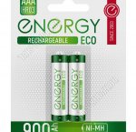 Аккумулятор Energy Eco Ni-Mh 900мАч, 2шт ААA(мизинчиковые) (12)