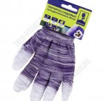 Перчатки для садовых работ 7 разм (S) полиэстер с полиуретановым облив пальцев (12)