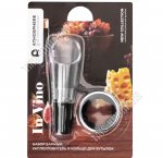 In Vino Набор барный 2предмета (пробка с каплеулавителем,кольцо на бутылку) (6) 