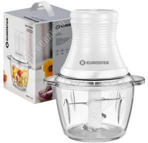 Измельчитель 600Вт чаша стекло 1,2л,1скор,белый/серебро (8) 