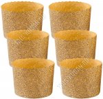 Набор бумажных форм ддя куличей 6шт (d6 h4,5см) 