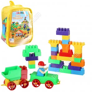 Конструктор детский на 220шт деталей в рюкзаке (3+) 