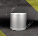 Кашпо цилиндр, серебро глянец 24,5л d35 h32см (2) XXL