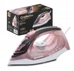 Утюг керамическая подошва 2400Вт пар 45г/м,для воды 250мл ,пудрово-розовый (10) 