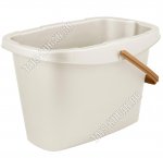 Ведро 13л мерн.делен, сливочн.бук,прям (38х28,5 h25см) (14) 
