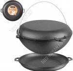 Казан татарский 12,0л d40см с крыш-сковород,руч-дуга,черный (1) 