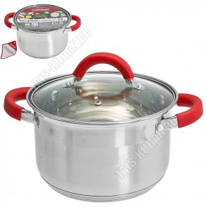 PROFI red Кастрюля 3,0л d18cм,ф.цилиндр (6) 