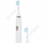 Зубная щетка электрическая (20х5х3см) 1скорость, 5600 движений в минуту, водонепронецаемый корпус, эргономическая ручка, доп.насадка, питание 1хАА, белый (100) 