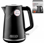 Чайник пластик 1,7л 2200Вт диск,черный (8) 