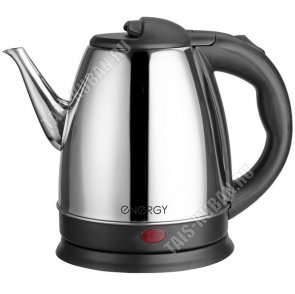 Чайник нержавеющая сталь 1,5л 1500Вт диск, автоотключение ,защита без воды, поворот на 360`, световой индикатор, сталь/черн (12) 