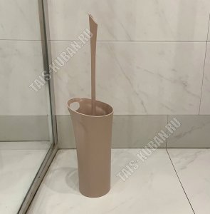 Ерш+подставка WC кругл.высок, кофе (d10 h44см) (10) 