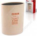 Подставка для ножей овальная 16x7 h22,5см,бежевый 