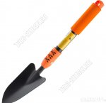 Совок посадочный с пласт.ручкой L28см 16х8см,углерод.сталь толщ.1,5мм (24)