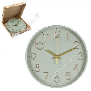 Часы (пластик/стекло) круглые d30см 