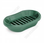 Мыльница овал,с поддон. L13х9 h3см 