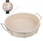 Форма д/пирога круглая (d25 h6см) на металлической подставке (4)