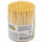 Зубочистки (бамбук) 500шт, Рыжий кот (50)