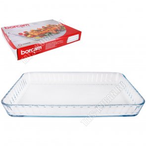 Форма прямоуг 3,5л 40х27 h5см, рифл.борт, п/у (6) 