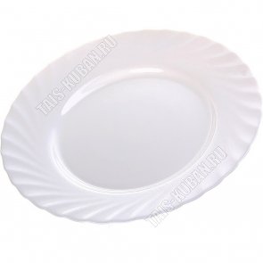 TRIANON WHITE Тарелка плоская d19,5см (24) 