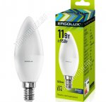 Ergolux-Свеча E14 11Вт, холодн.6500К, (аналог 95Вт обыч.лампы) (10)