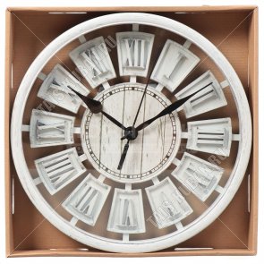 Часы (пластик) круг.d22см 