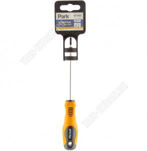 Отвертка Standart крестообр. PH0х100мм, магн.наконеч.,сталь CrV 