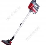 Пылесос вертикальный 2200Вт. мощность всасывания 300Вт, пылесборник 1,0л.(контейнер) 5-ступенчатая фильтрация, циклонный фильтр, низкий уровень шума, металлическая телескопическая труба, настенное крепление, цвет красный/черный 