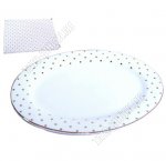 Праздничная Блюдо овал 30х20см, п/у (24)