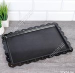 Поднос прям. (37х27см) черный (100)