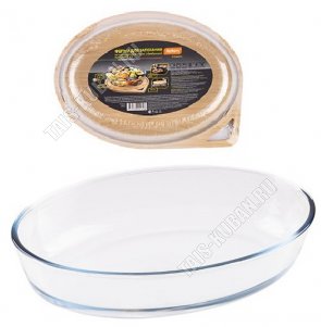 Форма д/запекания овальная 2,4л с бамбуковой крышкой (32х23 h7см) 