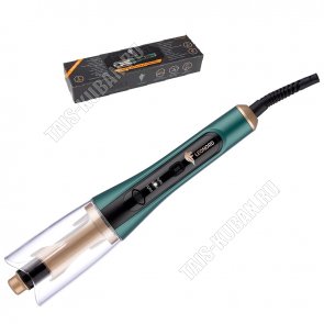 Эл.щипцы для завивки локонов, автоматические, 40Вт, изумруд/золото (12) 