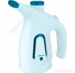 Отпариватель ручной 800Вт д/воды 200мл, t пара 98`С, 2щётки+стакан, верт.отпар,бел/бирюз HOMESTAR 