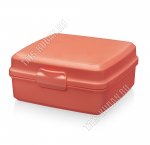 Ланч-бокс 1,0л коралл (13х13 h6,5см) Эльф (60)