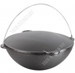 Казан татарский 12,0л d40см с крыш-саджем,руч-дуга,черный (1) 