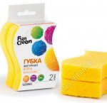 Губка д/посуды, фигурная 2шт (115х90х25мм) 