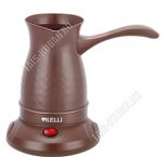 Кофеварка-турка электрическая 600мл 750-800Вт, диск, коричневый цвет,защита от перегрева(18) 
