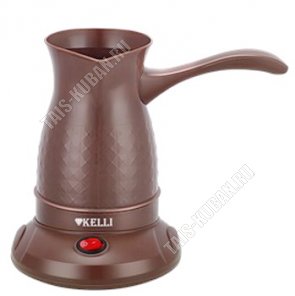 Кофеварка-турка электрическая 600мл 750-800Вт, диск, коричневый цвет,защита от перегрева(18) 