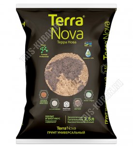 Грунт TERRA NOVA Универсал  2,5л (биогумус+перлит) (10/700) 