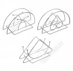 Салфетница фигурная (13х7 h6см) 3дизайна 