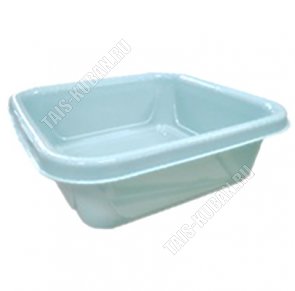Таз квадр. 10,0л фисташка (37,5х37,5 h12,5см) (10) 
