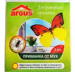 ARGUS Приманка от мух 2шт 10х10см, клейкая, форма 