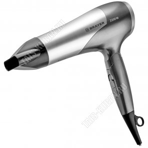 Фен 2200Вт складн.ручка,черн/серебро (20) 