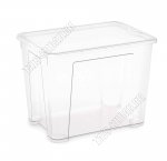 Контейнер прям. 22л с крыш (39,5х28 h30,5см) прозр (6) 